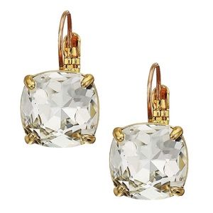 KATE SPADE • Crystal Squared Away Leverback Earrings